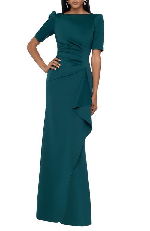 Xscape Evenings Ruched Scuba Crepe Gown Product Image