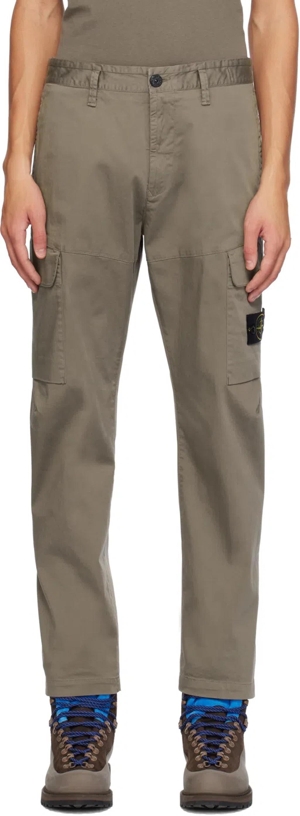 STONE ISLAND Cargo Pants In Walnut Product Image