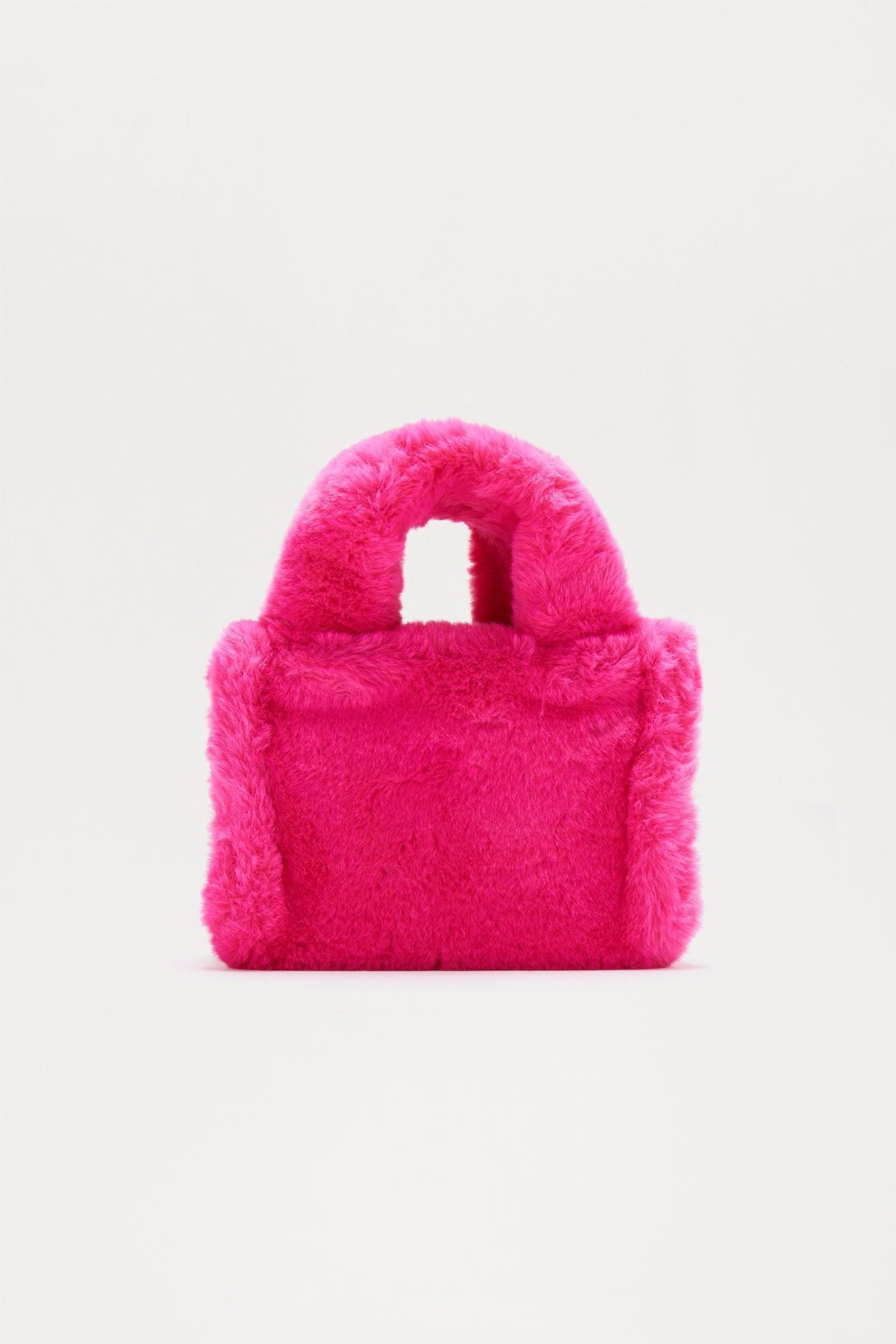 Fuzzy Feeling Handbag - Pink Product Image