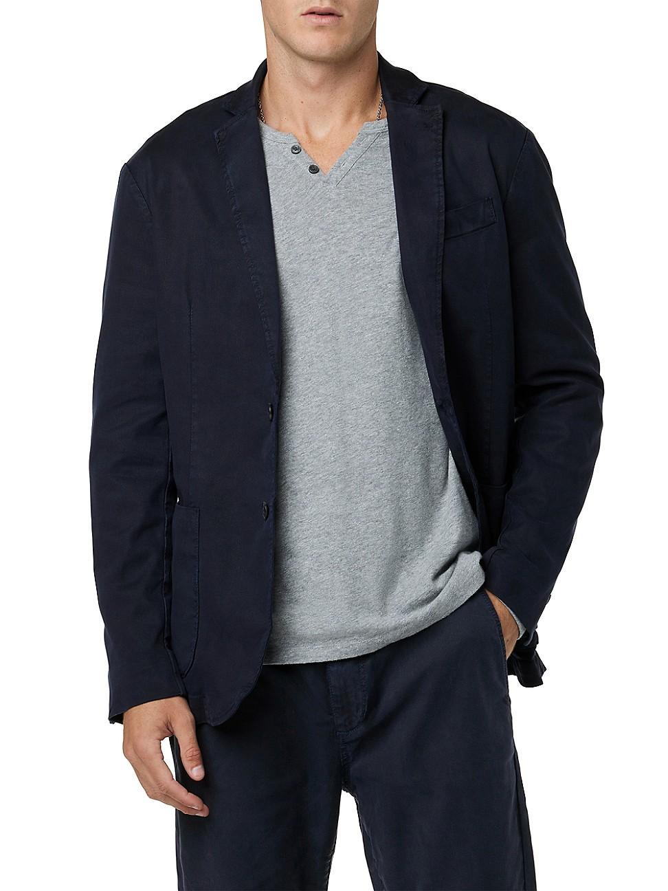 Mens Denim Two-Button Blazer Product Image