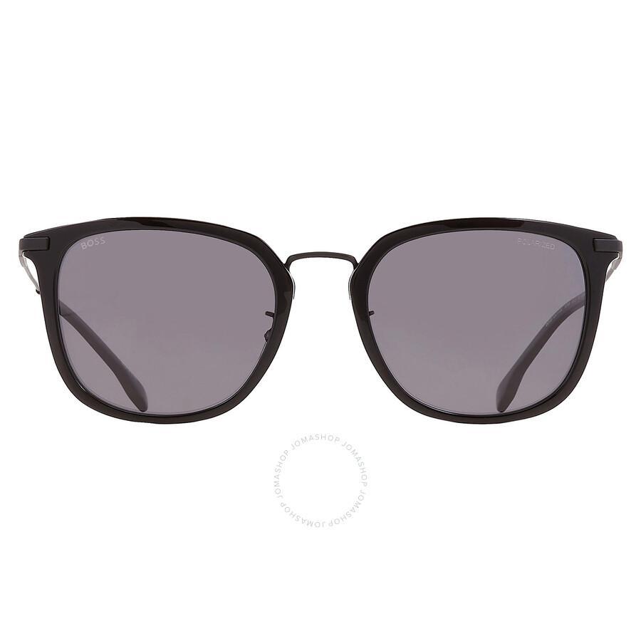 Grey Square Men's Sunglasses Boss 1287/f/sk 0807/m9 56 In Black Product Image