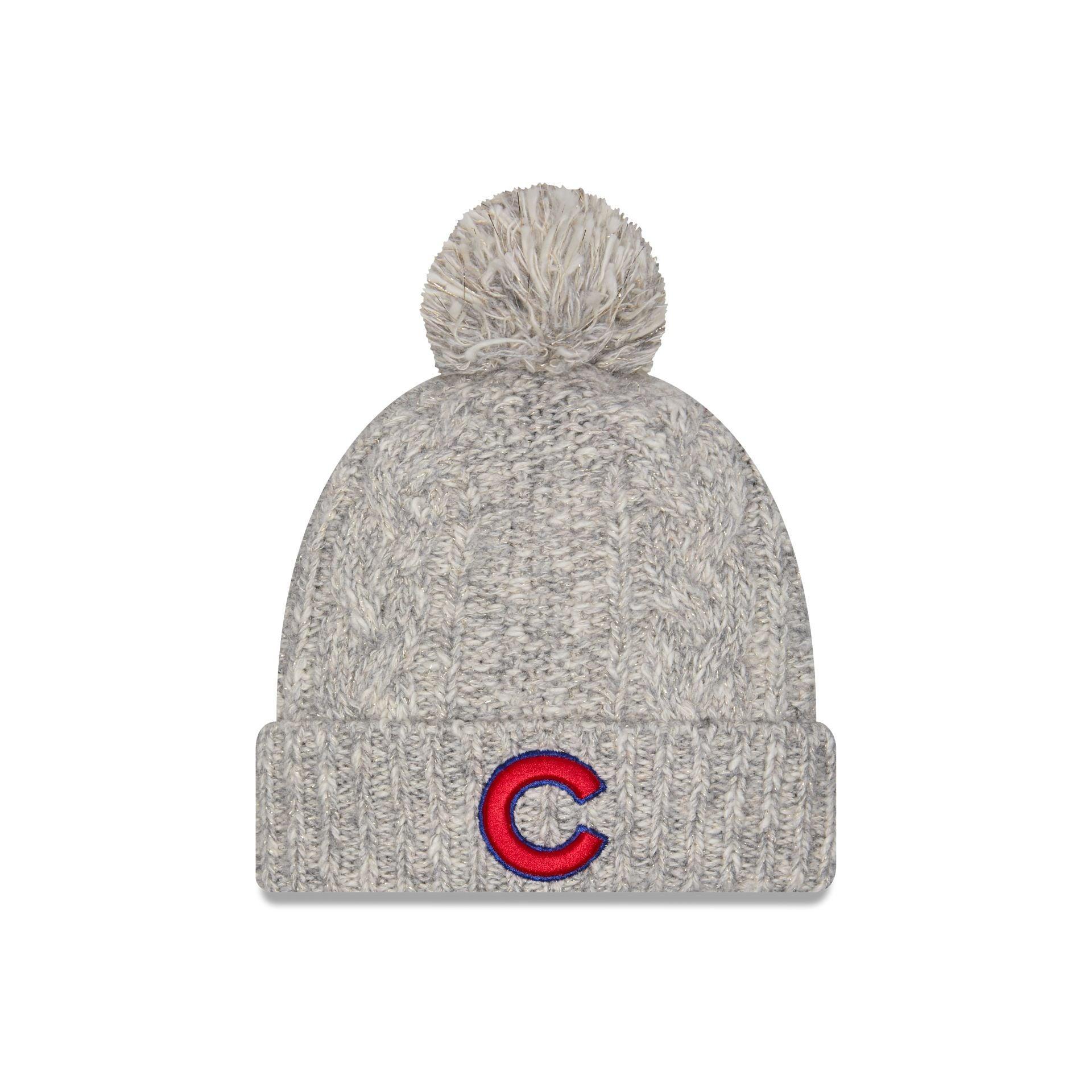 Chicago Cubs Shimmer Pom Knit Hat Male Product Image