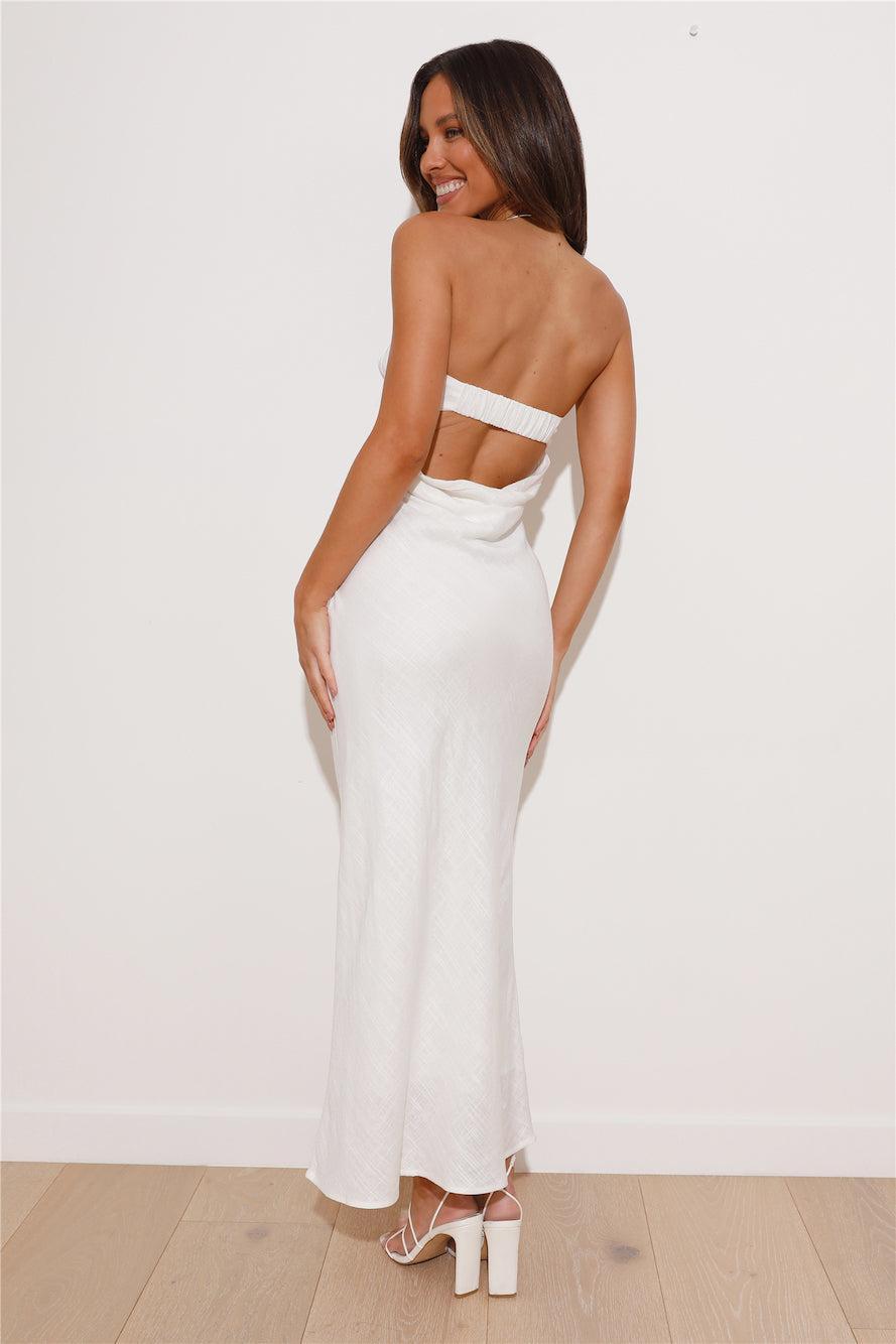 Sunset Party Maxi Dress White Product Image