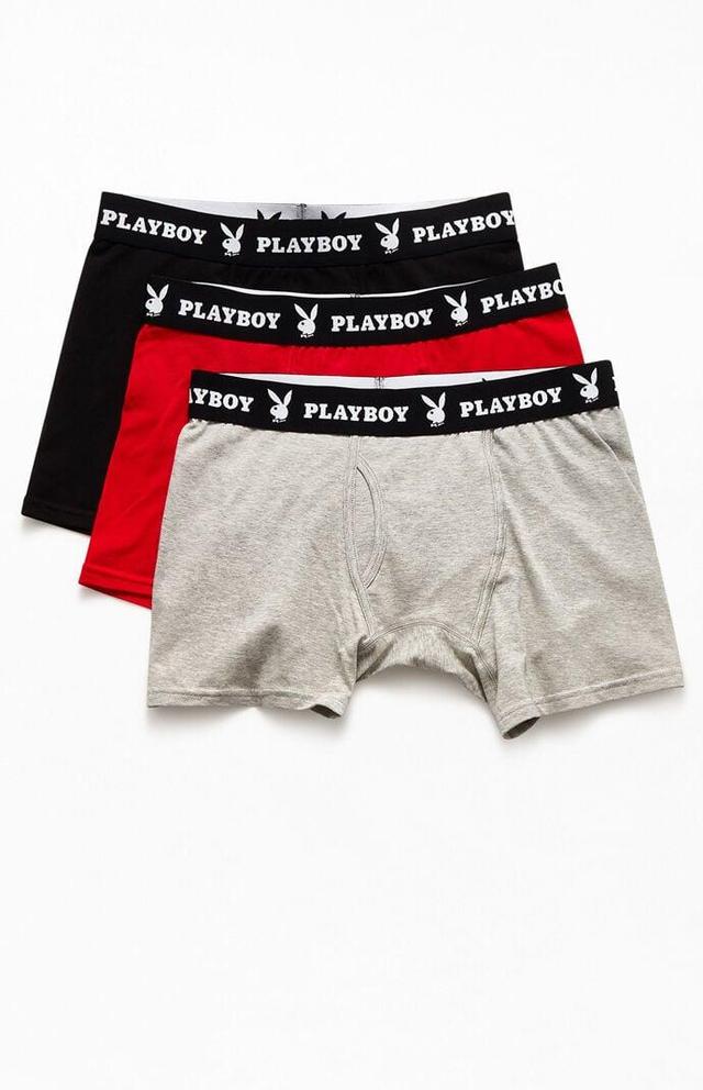 Playboy By PacSun Men's 3-Pack Boxer Briefs - Product Image