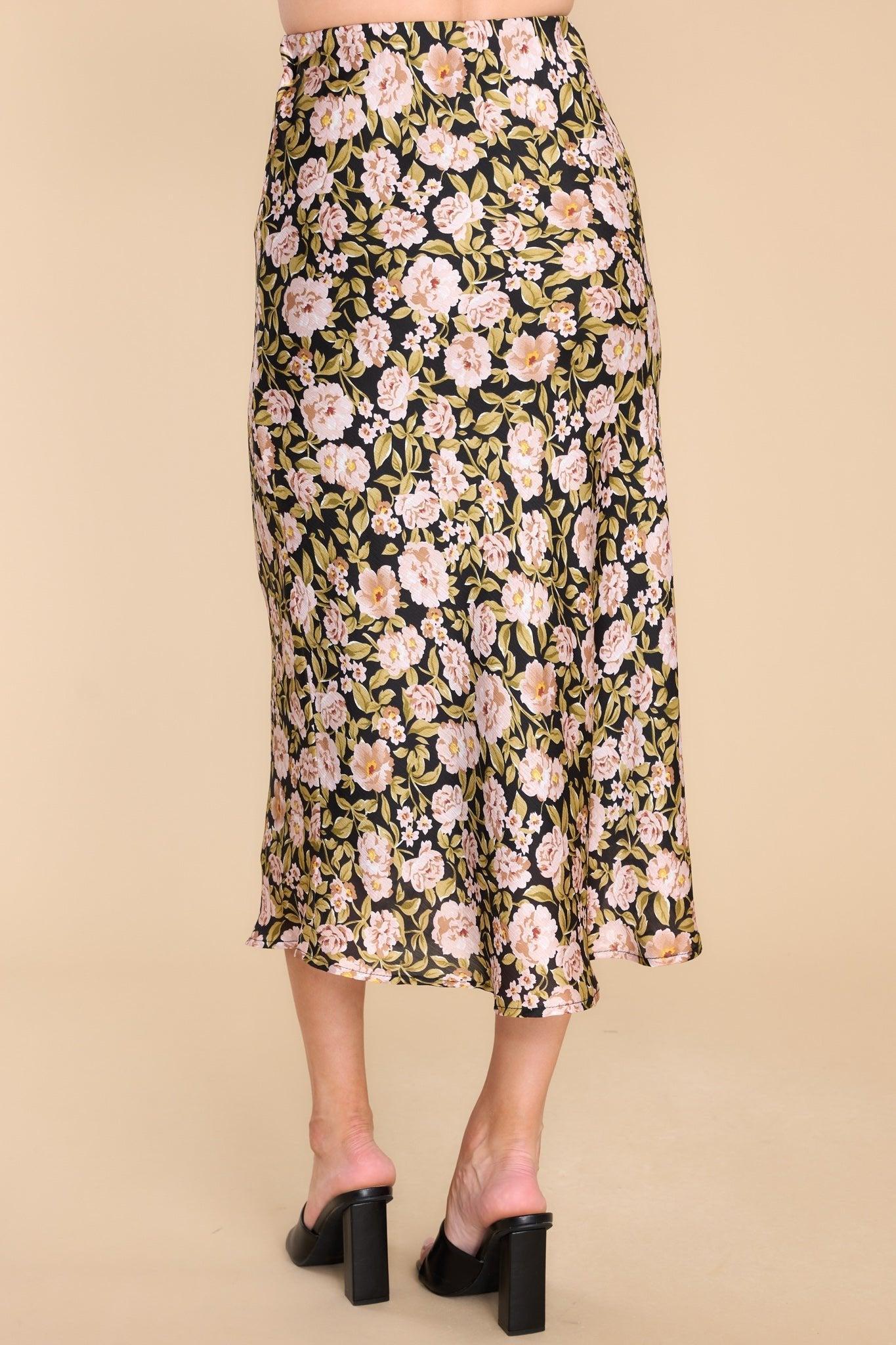 Eliza Black Midi Skirt Product Image