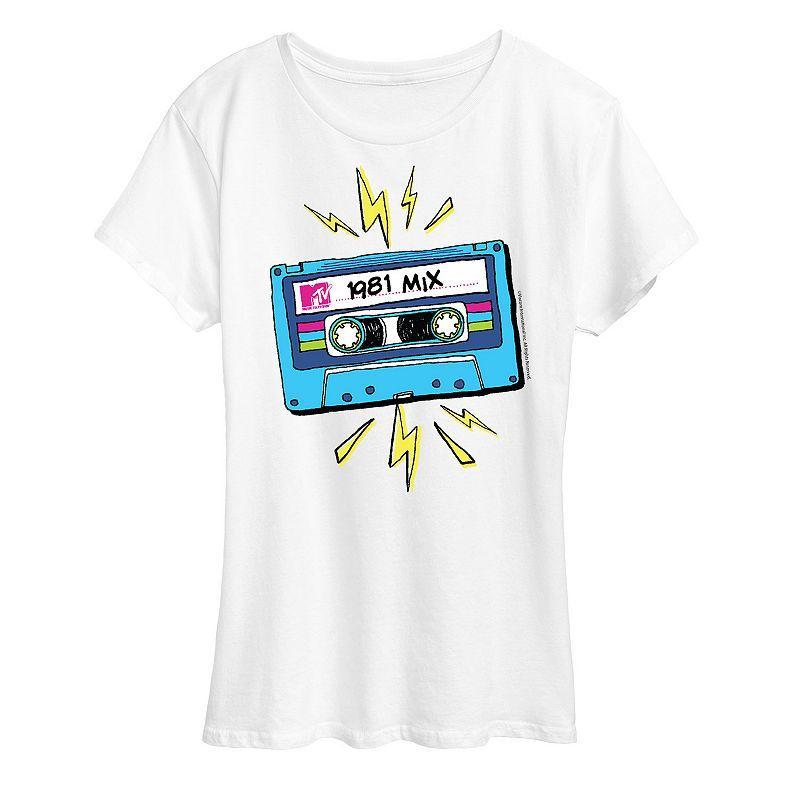 Womens MTV Cassette Graphic Tee Product Image