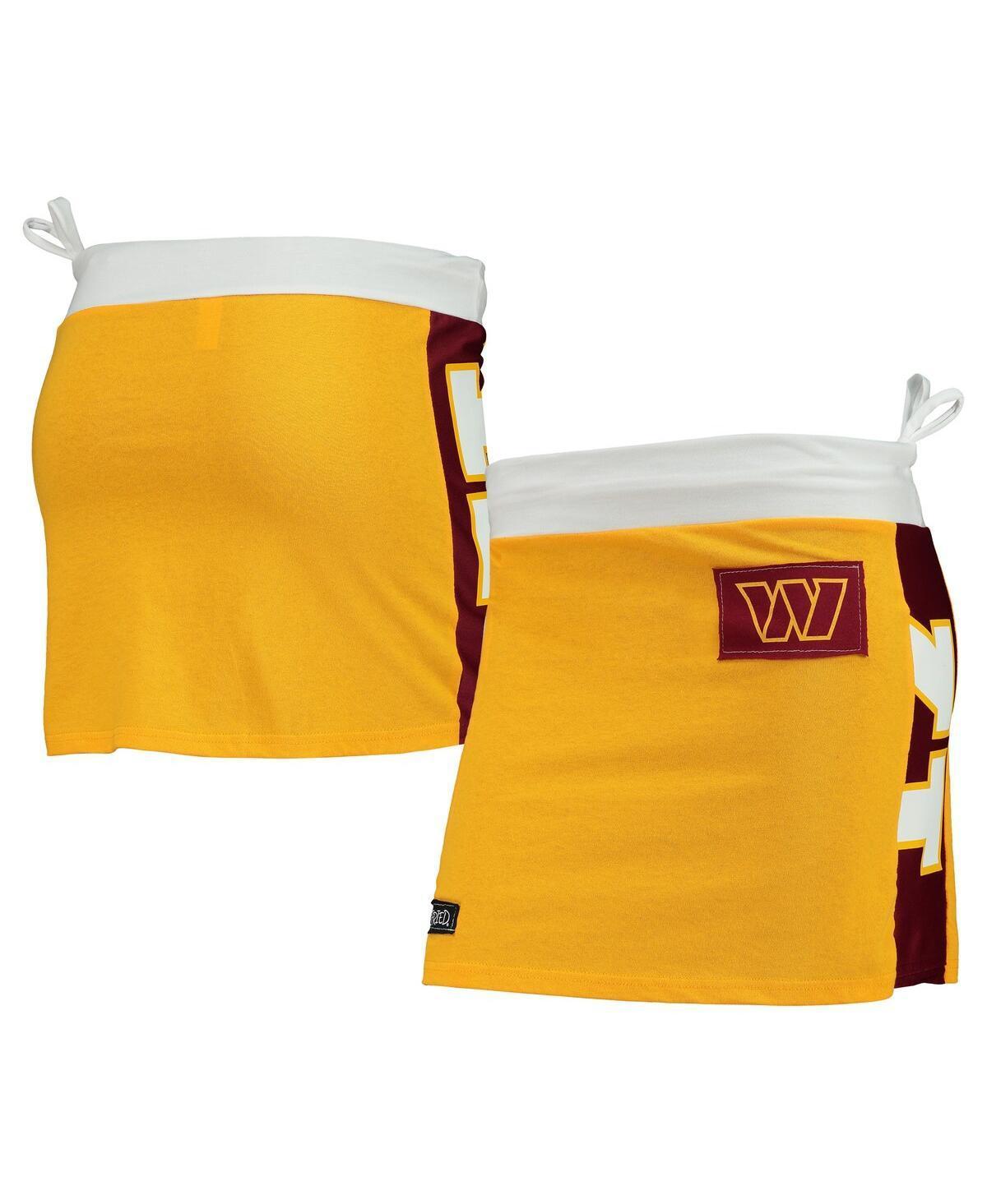 Womens Refried Apparel Gold Washington Commanders Mini Skirt Product Image