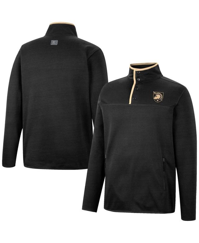 Mens Colosseum Black Army Black Knights Rebound Quarter-Snap Jacket Product Image