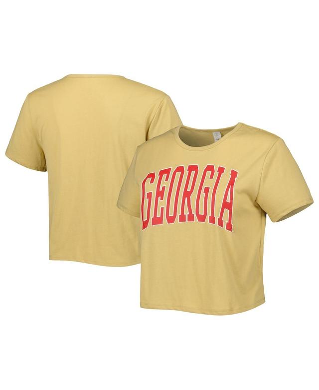 Womens ZooZatz Tan Georgia Bulldogs Core Fashion Cropped T-shirt Product Image