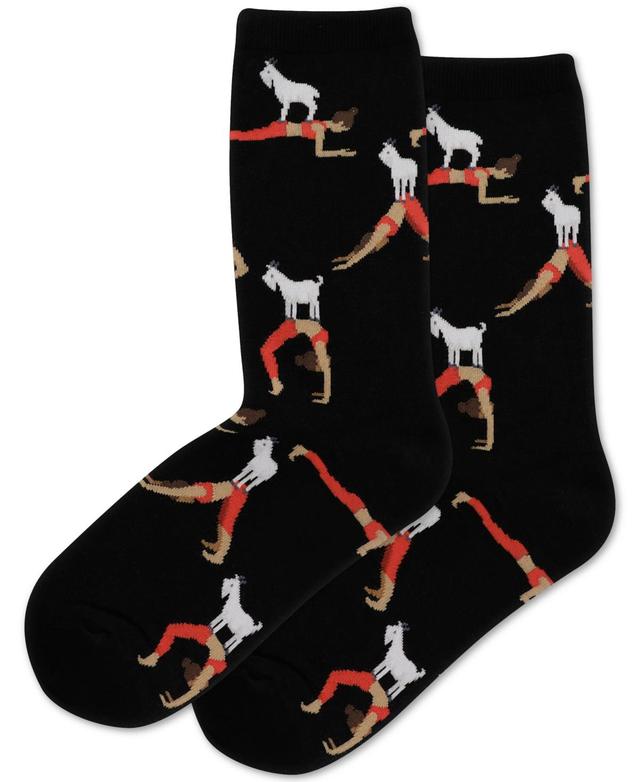 Hot Sox Womens Goat Yoga Crew Socks Product Image