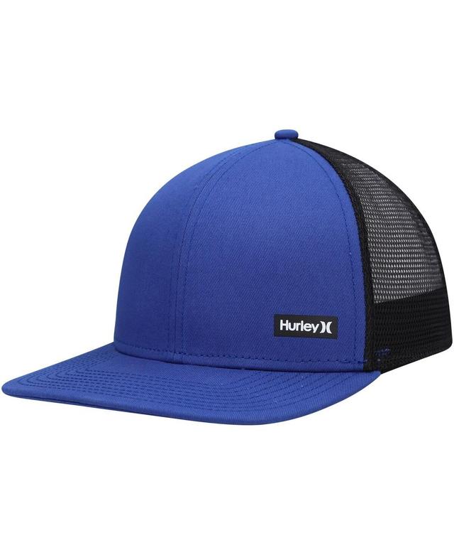 Mens Hurley Blue/Black Supply Trucker Snapback Hat Product Image