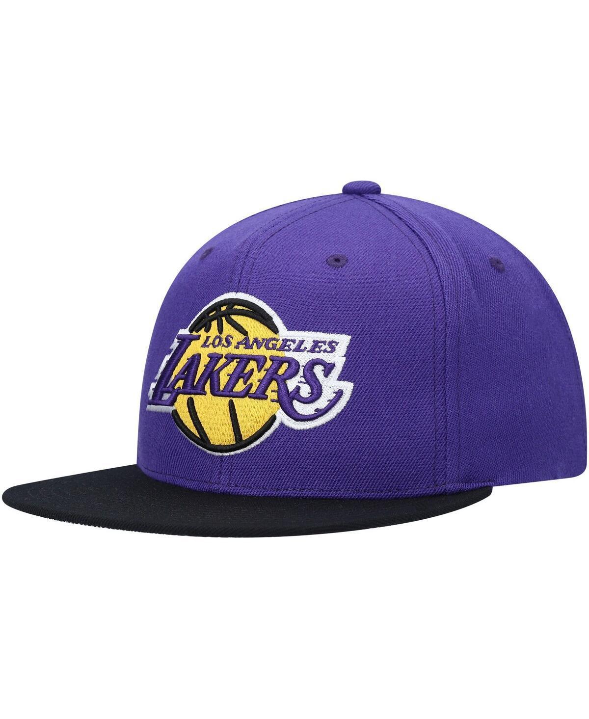 Mens Mitchell & Ness Los Angeles Lakers Hardwood Classics Bandana Undervisor Snapback Hat Product Image