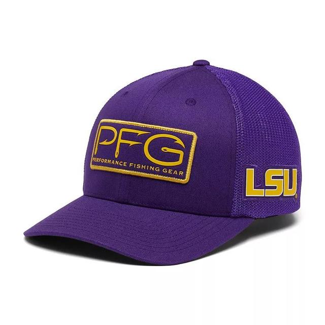 Mens Columbia LSU Tigers PFG Hooks Flex Hat Product Image