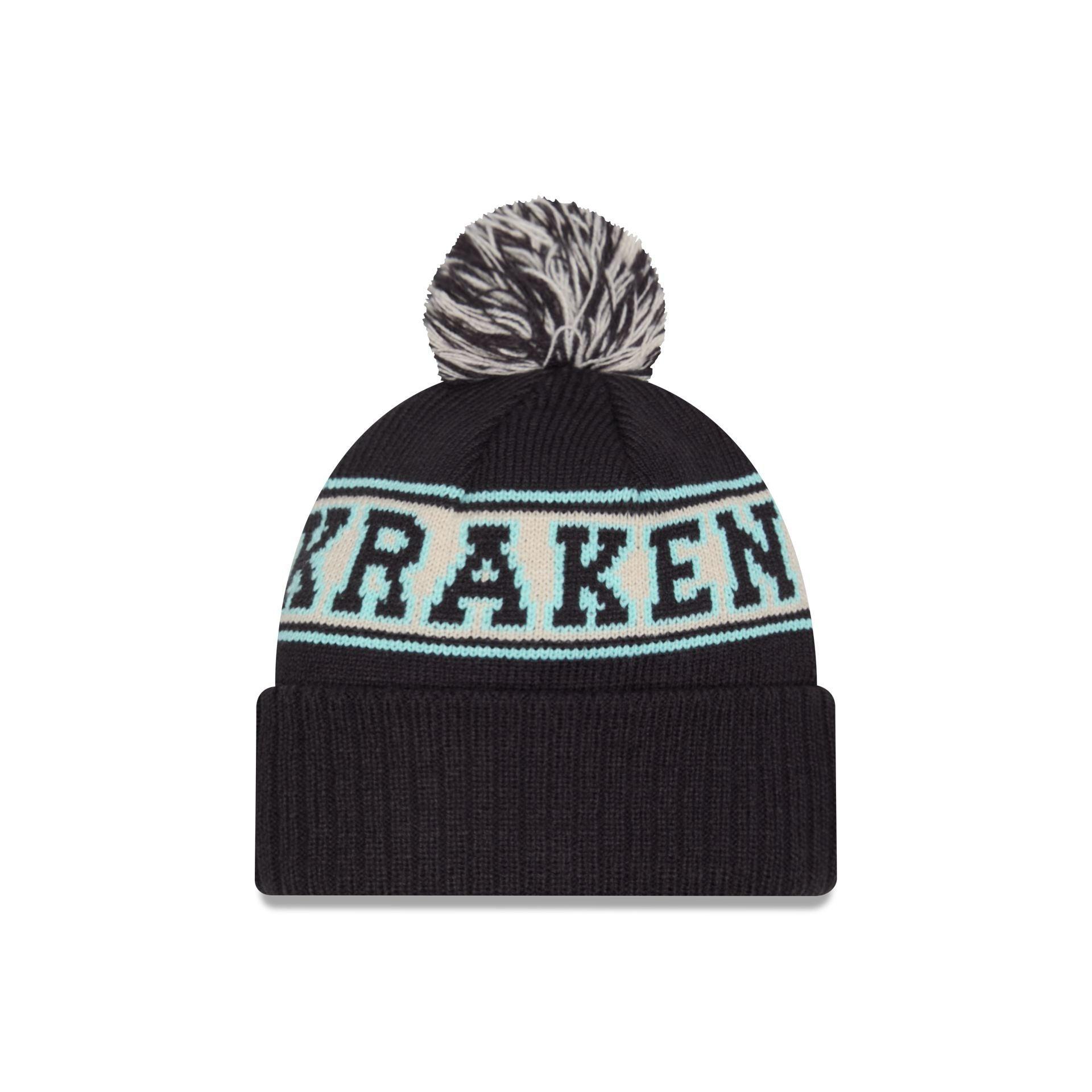 Seattle Kraken Retro Pom Knit Hat Male Product Image