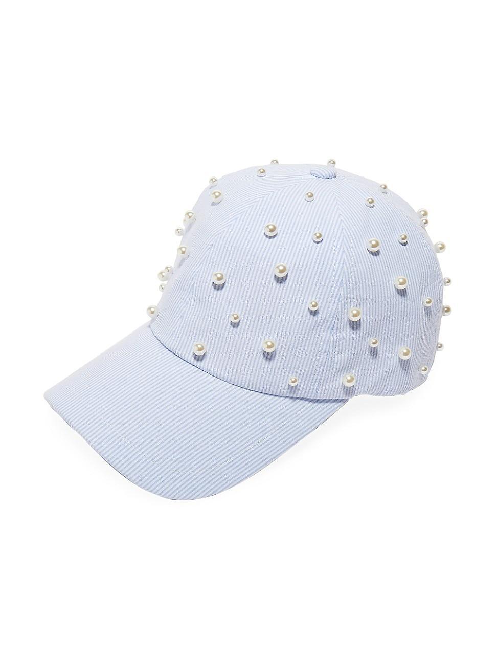 Pearly Seersucker Baseball Cap Product Image