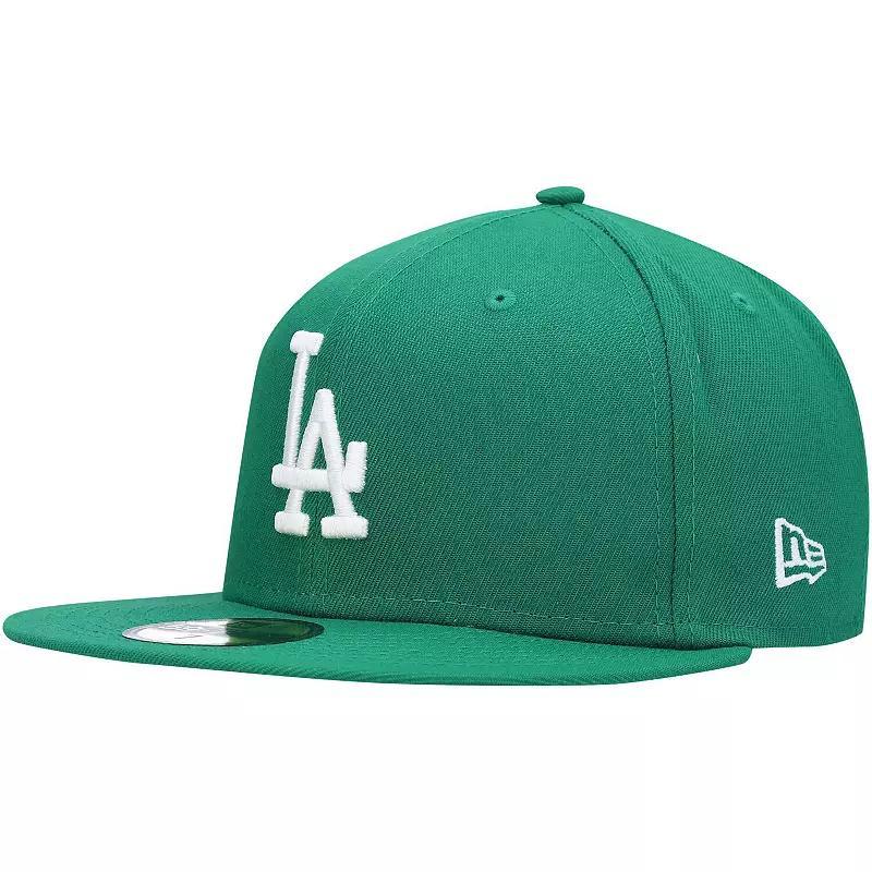 Mens New Era Kelly Los Angeles Dodgers White Logo 59FIFTY Fitted Hat Product Image