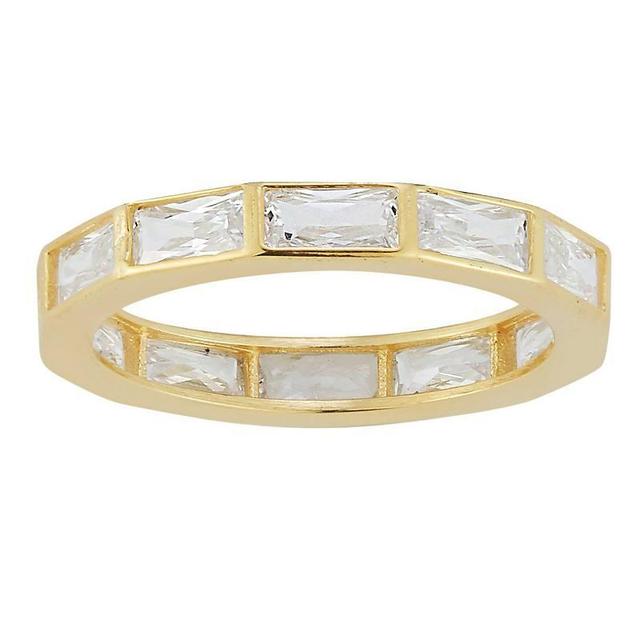 Sunkissed Sterling Cubic Zirconia Band Ring, Womens Gold Tone Product Image