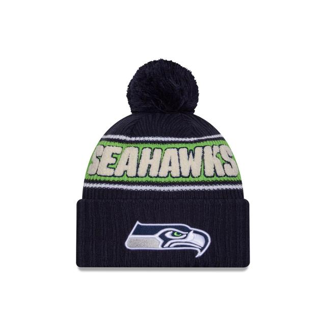 Seattle Seahawks 2024 Cold Weather Sport Pom Knit Hat Male Product Image