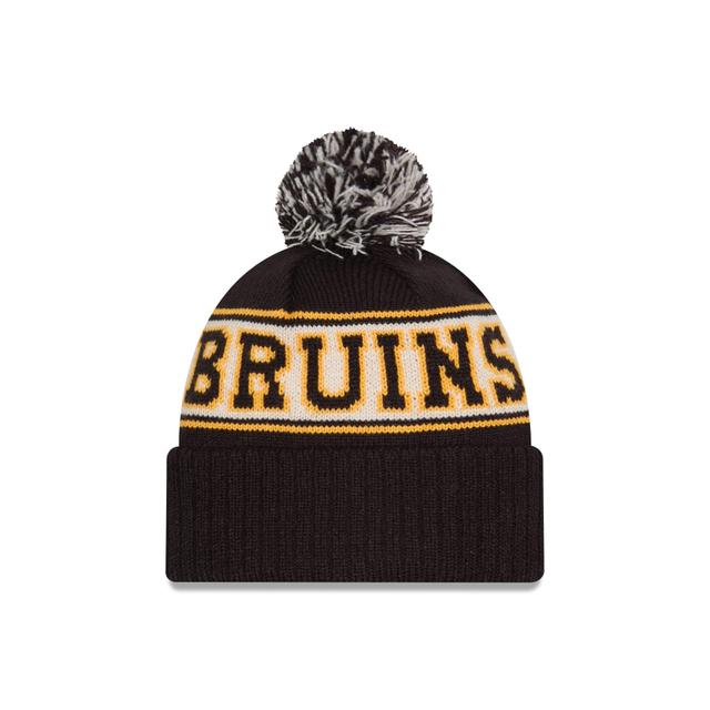 Boston Bruins Historic Retro Pom Knit Hat Male Product Image