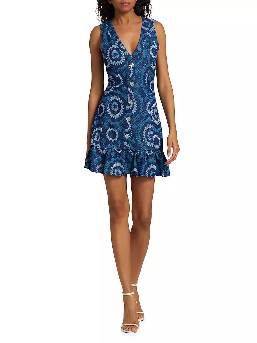 Kathleen Abstract Sleeveless Minidress Product Image