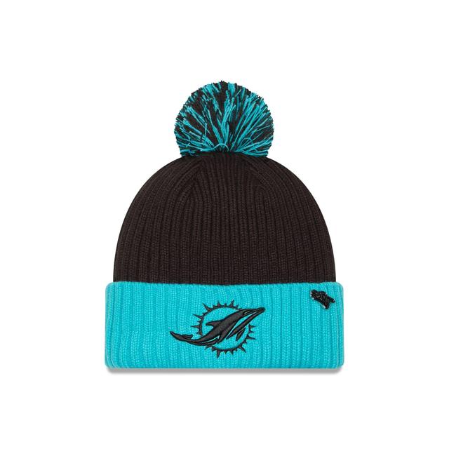 Miami Dolphins 2024 Inspire Change Pom Knit Hat Male Product Image