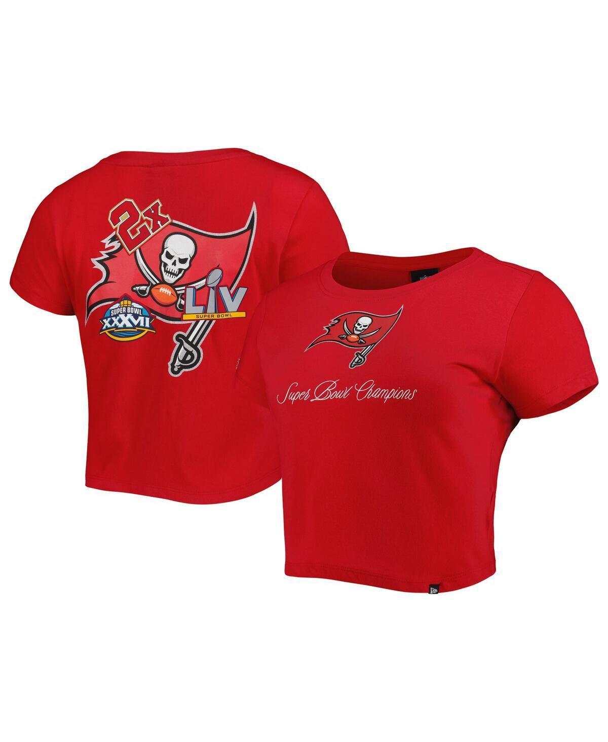 Womens New Era Red Tampa Bay Buccaneers Historic Champs T-shirt Product Image