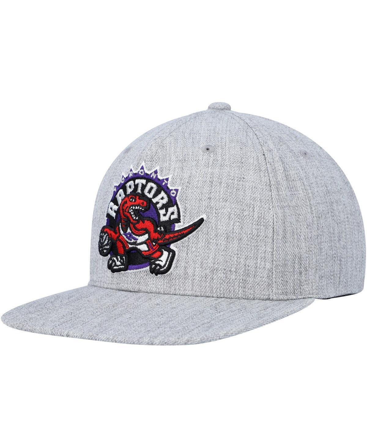 Mens Mitchell & Ness Heather Gray Toronto Raptors Hardwood Classics 2.0 Snapback Hat Product Image