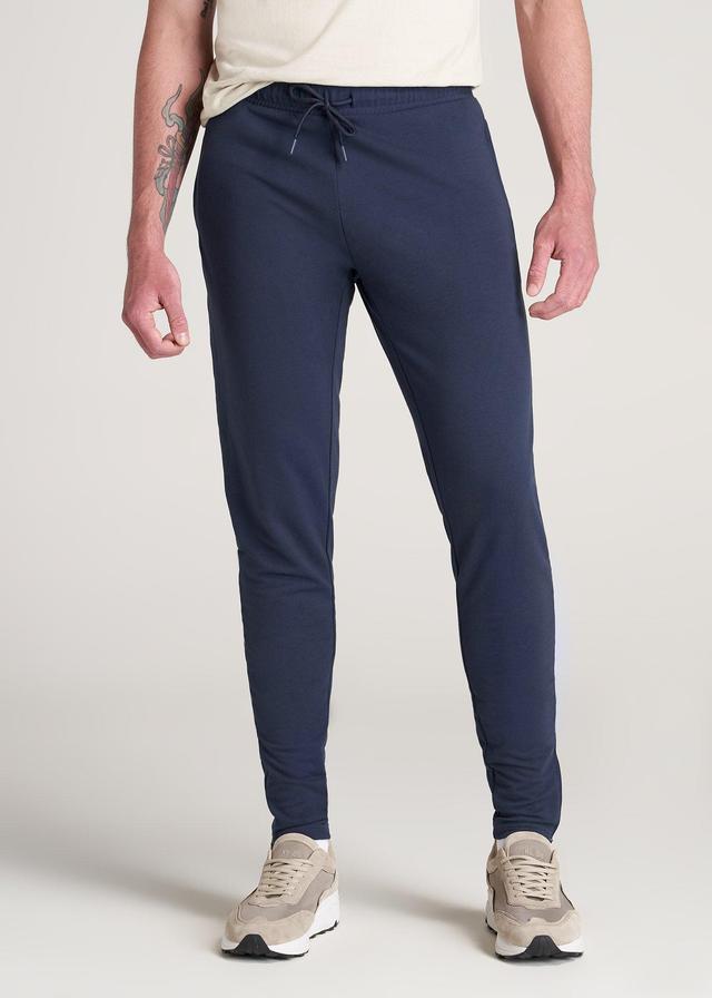 SLIM-FIT Lightweight French Terry Joggers for Tall Men in Marine Navy Product Image