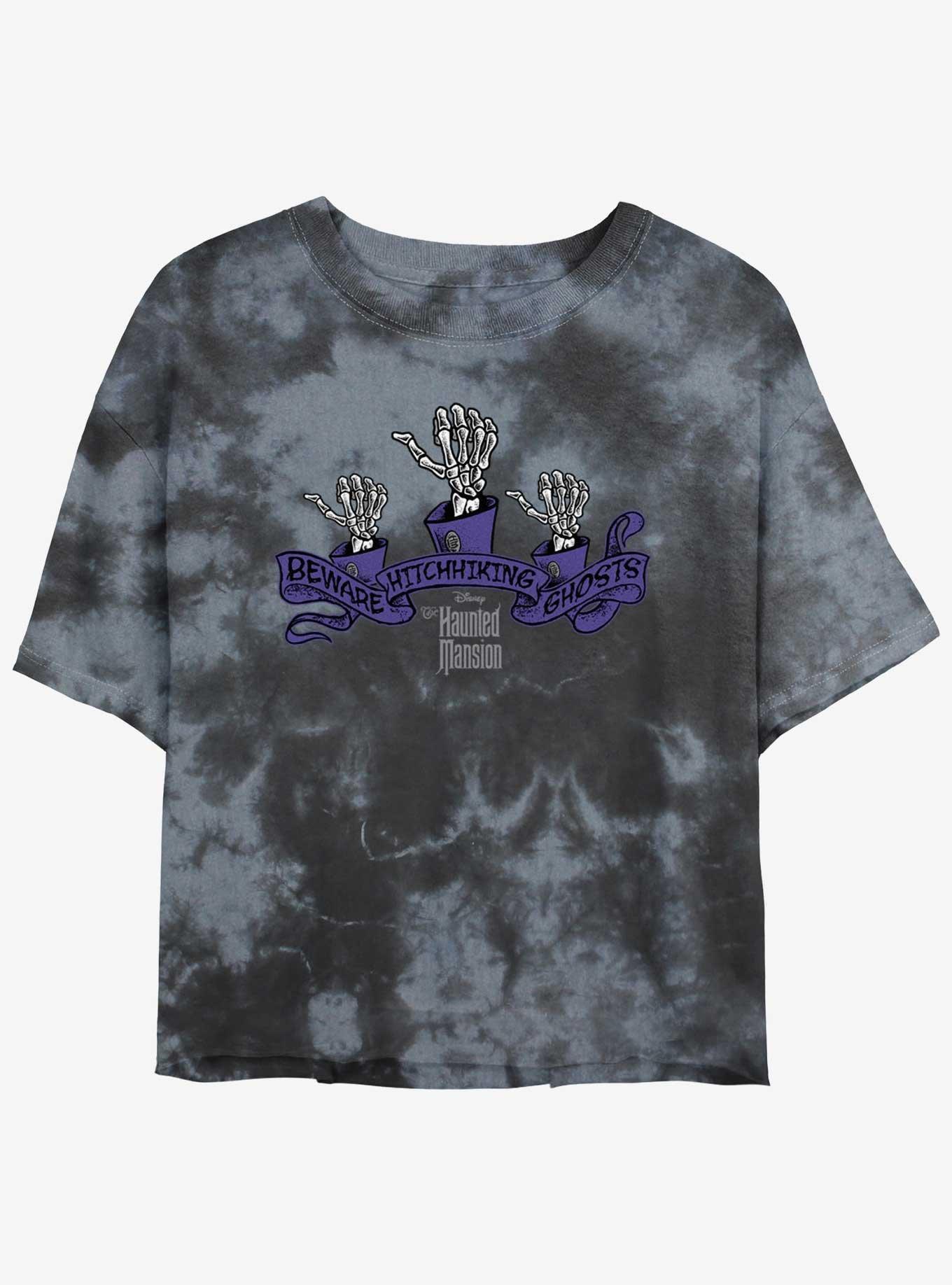 Marvel Spider-Man Simple Spider Symbol Girls Tie-Dye Crop T-Shirt Product Image