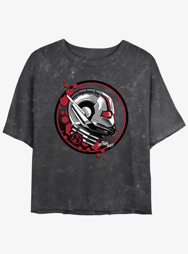 Marvel Ant-Man and the Wasp: Quantumania Ant Stamp Mineral Wash Girls Crop T-Shirt Product Image