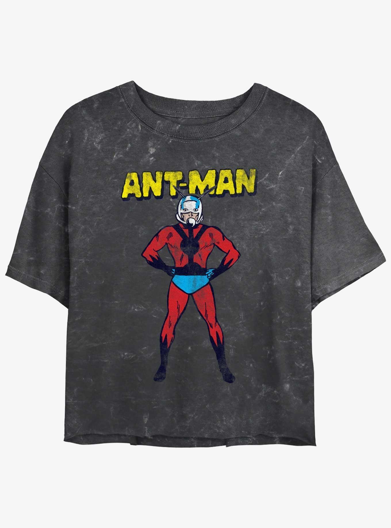 Marvel Ant-Man Big Ant Mineral Wash Girls Crop T-Shirt Product Image