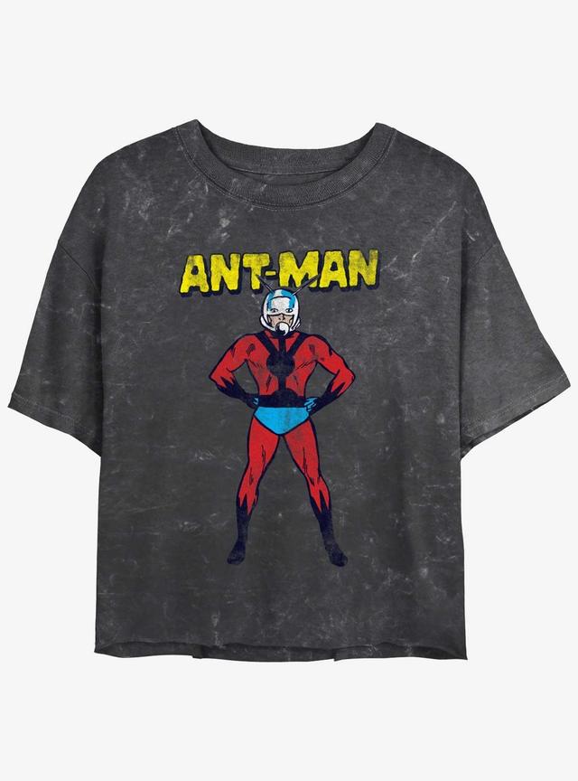 Marvel Ant-Man Big Ant Mineral Wash Girls Crop T-Shirt Product Image