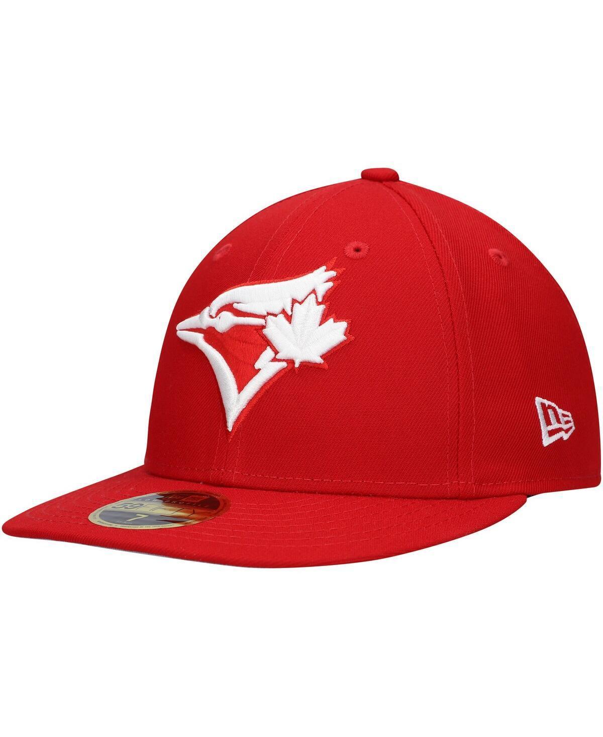 Mens New Era Scarlet Toronto Blue Jays Low Profile 59FIFTY Fitted Hat Product Image