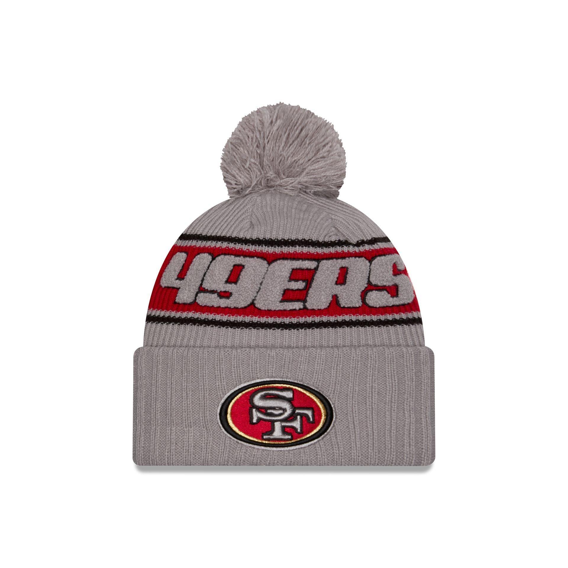 San Francisco 49ers 2024 Cold Weather Gray Pom Knit Hat Male Product Image