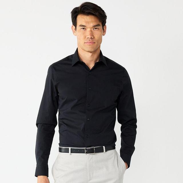 Mens Apt. 9 Premier Flex Solid Slim-Fit Wrinkle Resistant Dress Shirt Product Image