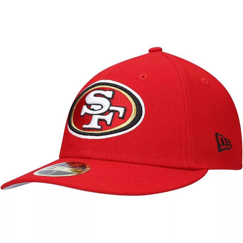 Mens New Era Scarlet San Francisco 49ers Omaha Low Profile 59FIFTY Fitted Hat Product Image