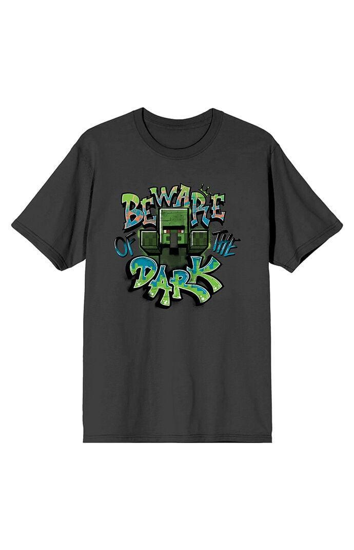 Men's Minecraft Beware of the Dark T-Shirt Product Image