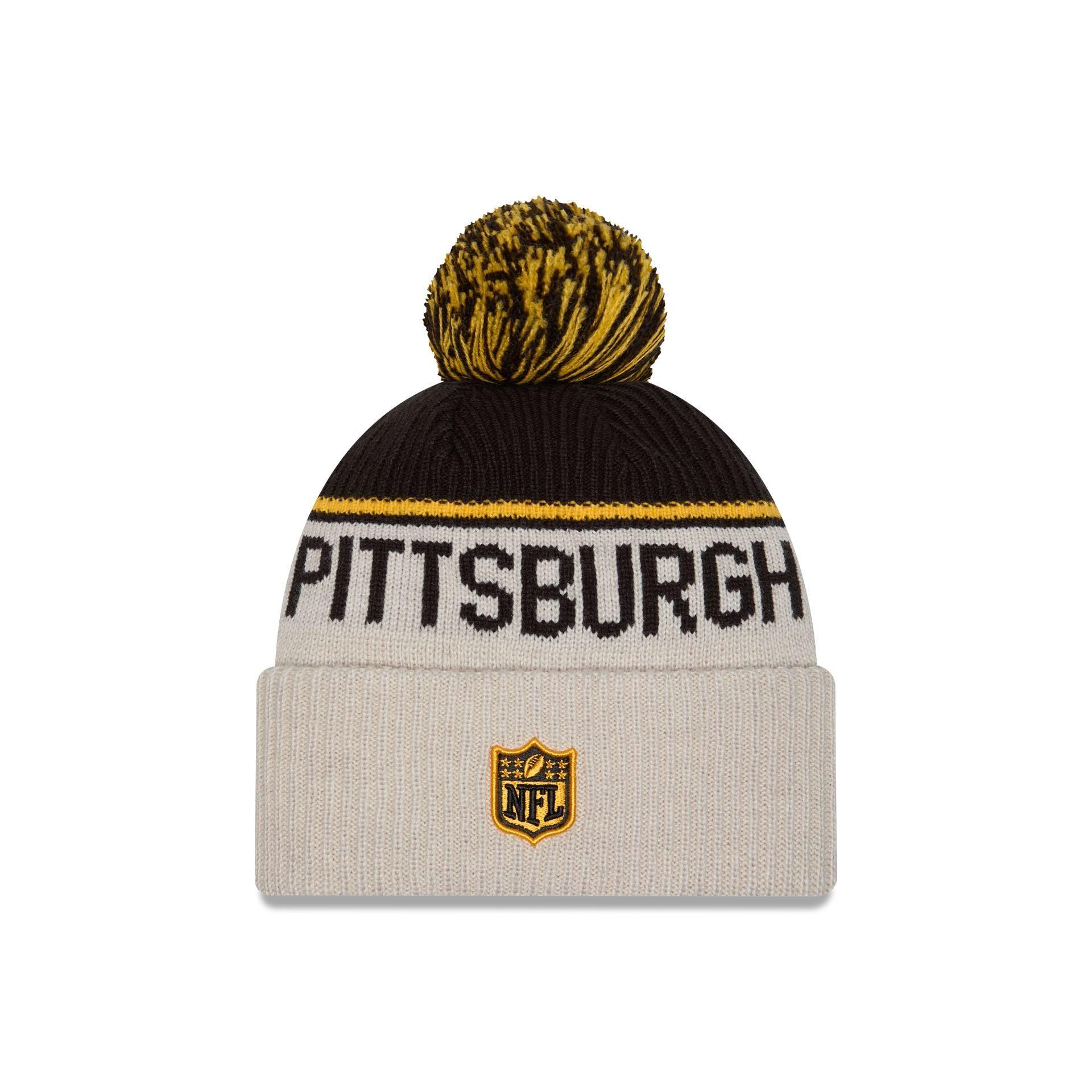 Pittsburgh Steelers 2024 Cold Weather Historic Pom Knit Hat Male Product Image