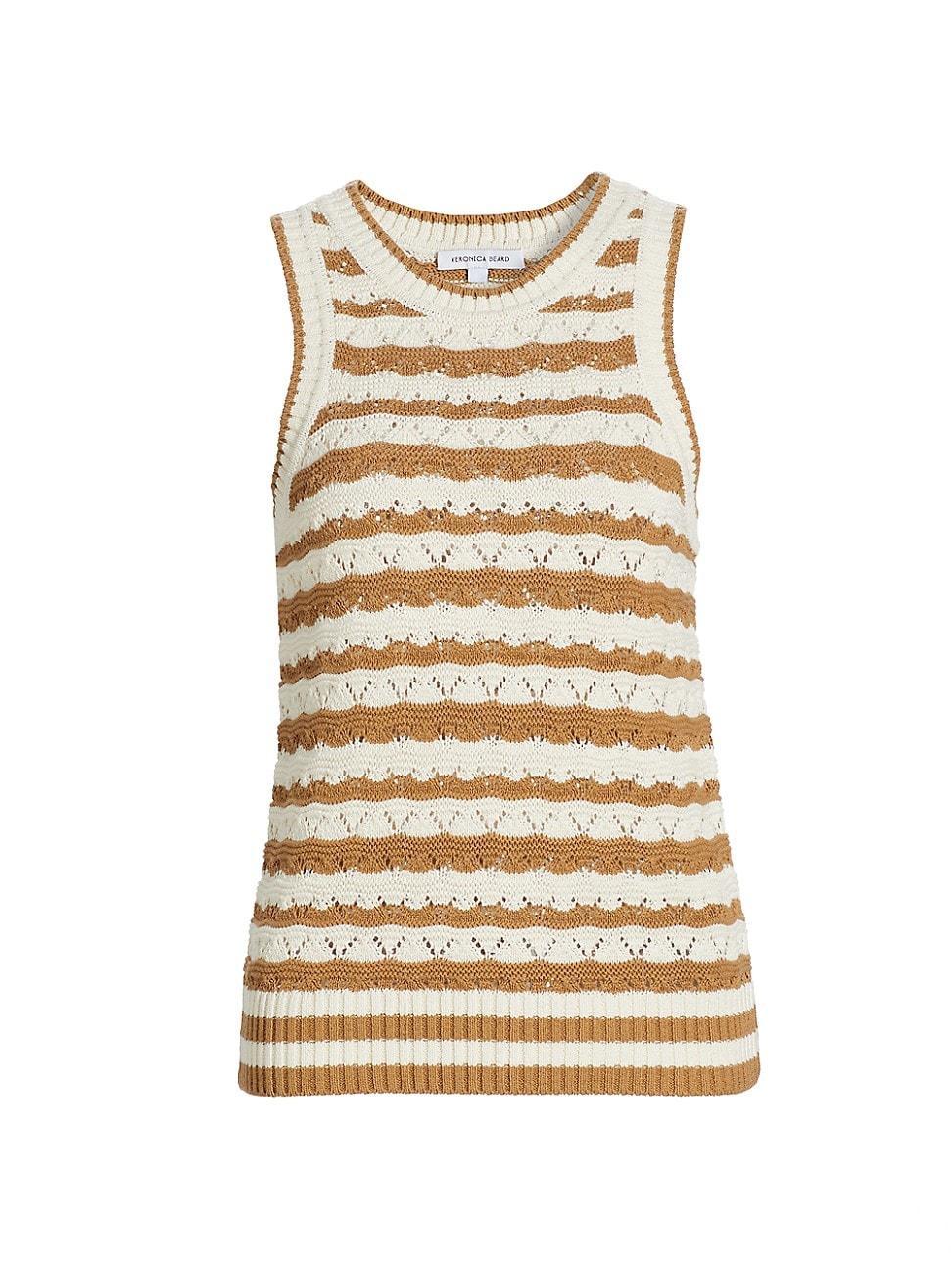 Womens Jerelle Striped Knit Tank Top Product Image