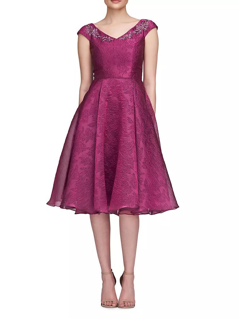 Kit Jacquard Cocktail Dress Product Image