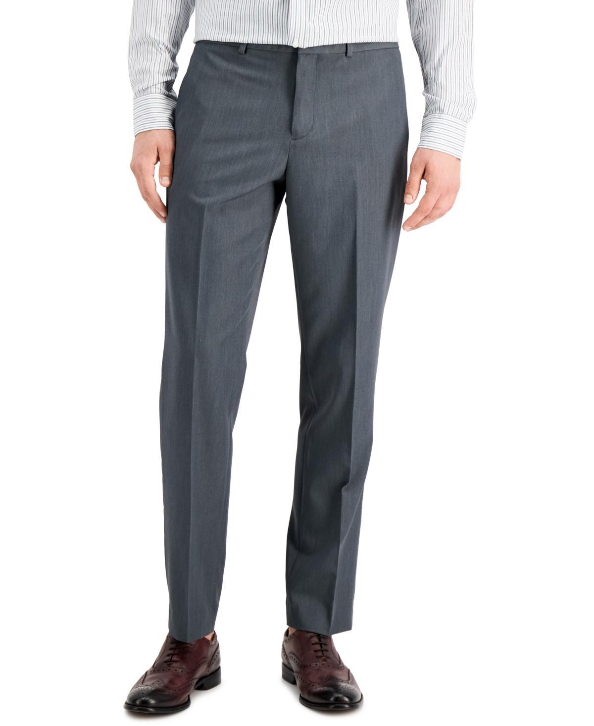 Perry Ellis Portfolio Mens Modern-Fit Stretch Solid Resolution Pants Product Image