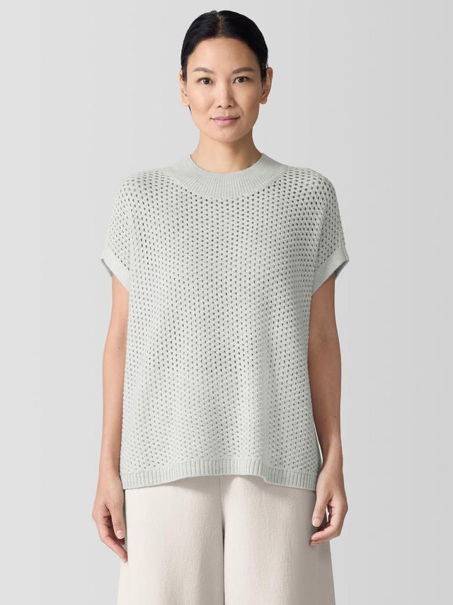 EILEEN FISHER Merino Mock Neck Top in Regenerative Woolfemale Product Image