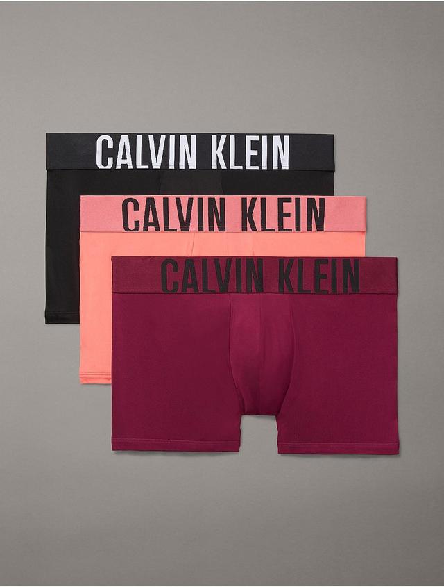 Calvin Klein Mens Intense Power Micro Low Rise Trunks - 3 pk. - Black, Grey Sky Product Image