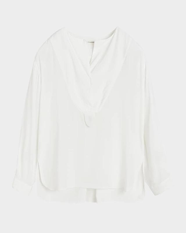 Fayette Yoked High-Low Blouse Product Image