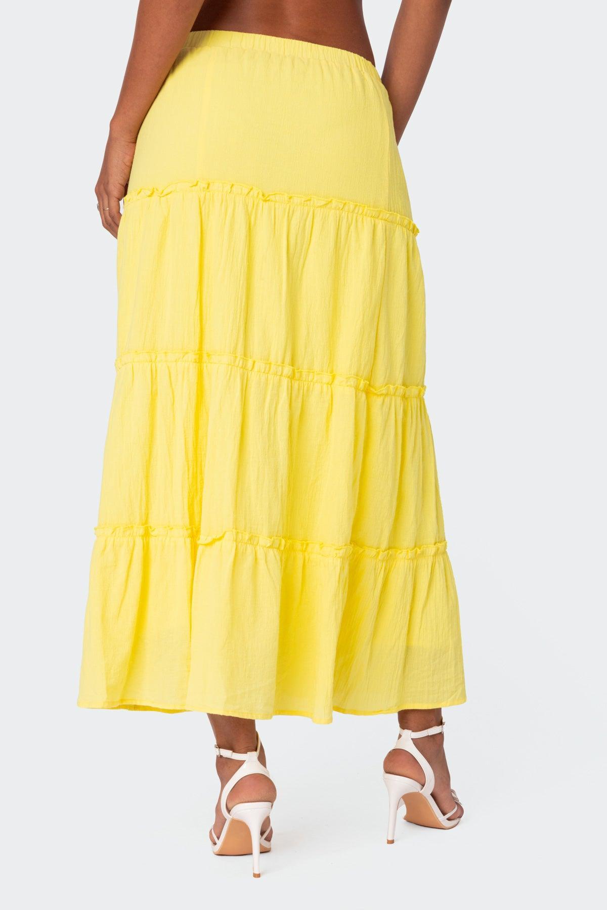 Charlotte Tiered Maxi Skirt Product Image