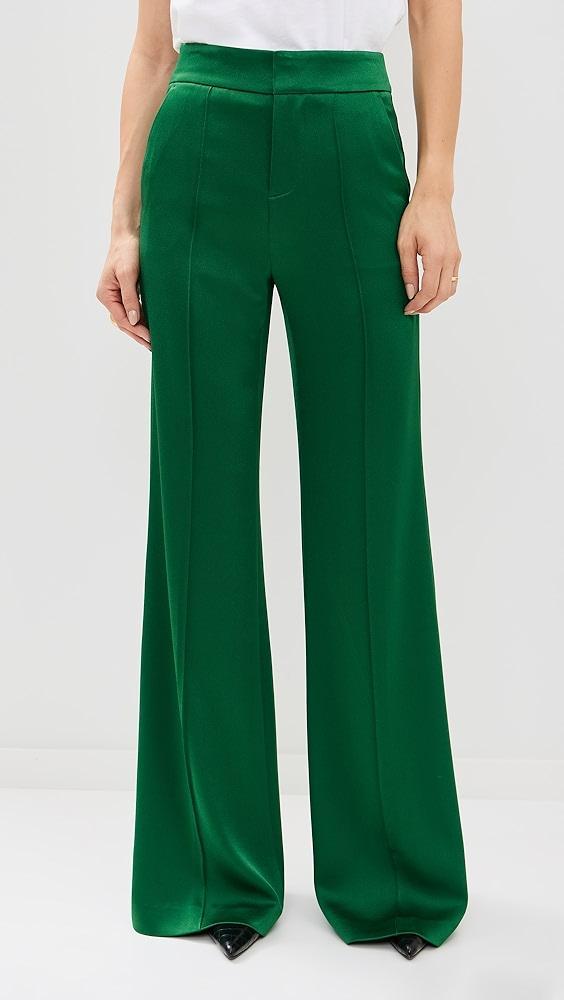 alice + olivia Dylan High Rise Wide Leg Pants | Shopbop Product Image