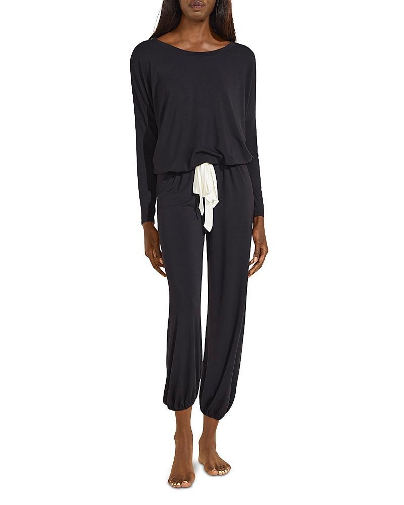 eberjey Gisele Slouchy Set in Black. - size S (also in M) Product Image