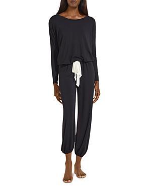 eberjey Gisele Slouchy Set in Black. - size S (also in M) Product Image