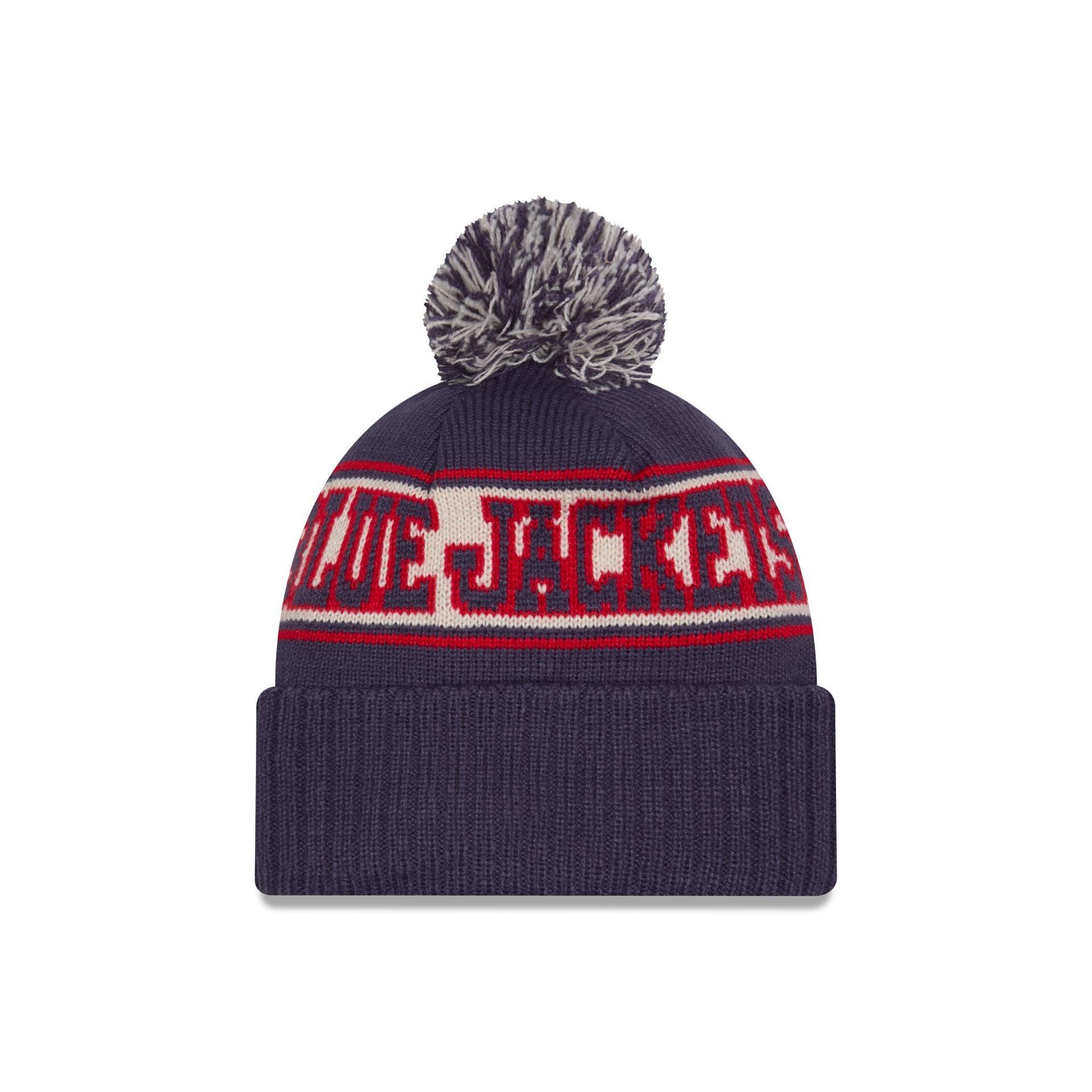 Columbus Blue Jackets Retro Pom Knit Hat Male Product Image