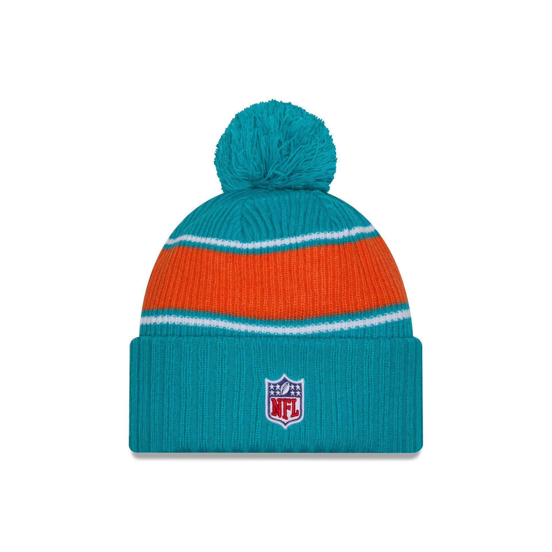 Miami Dolphins 2024 Cold Weather Sport Pom Knit Hat Male Product Image